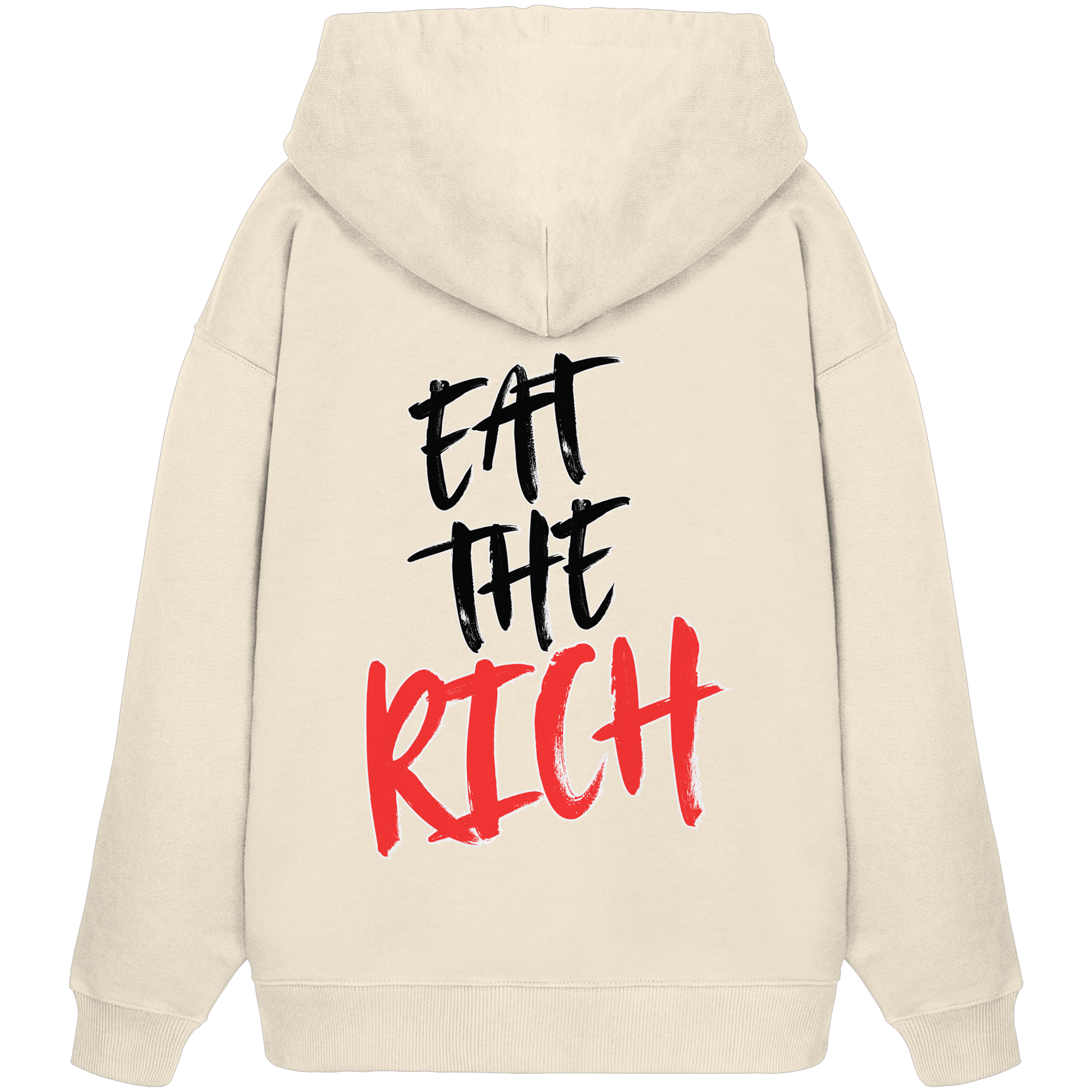 Eat the Rich "Skull Edition" Backprint - Organic Oversize Hoodie