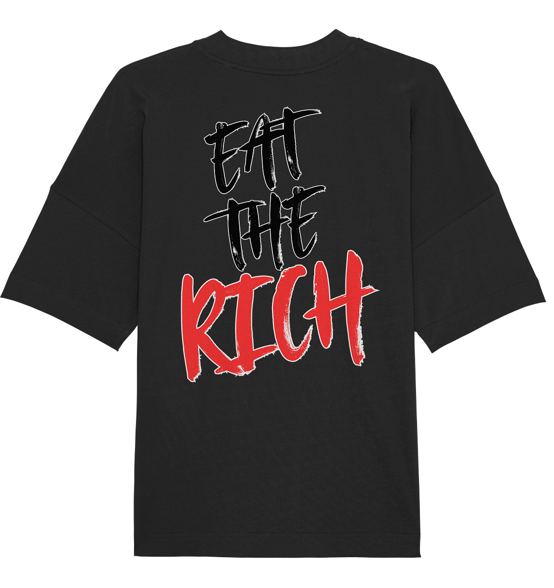 Eat the Rich "Skull Edition" Backprint - Organic Oversize Shirt