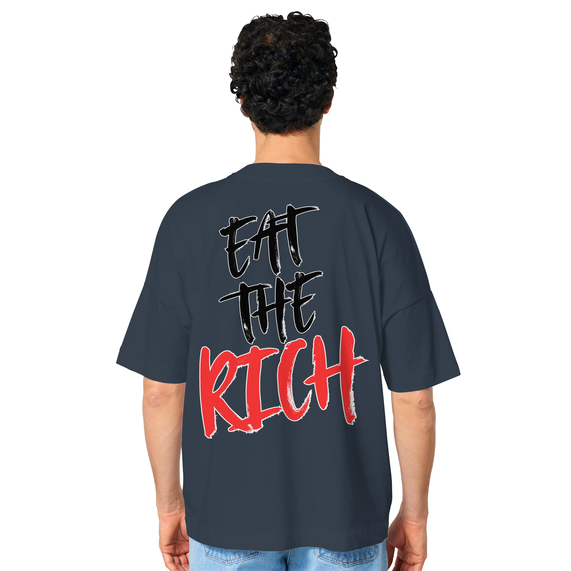 Eat the Rich "Skull Edition" Backprint - Oversize Shirt