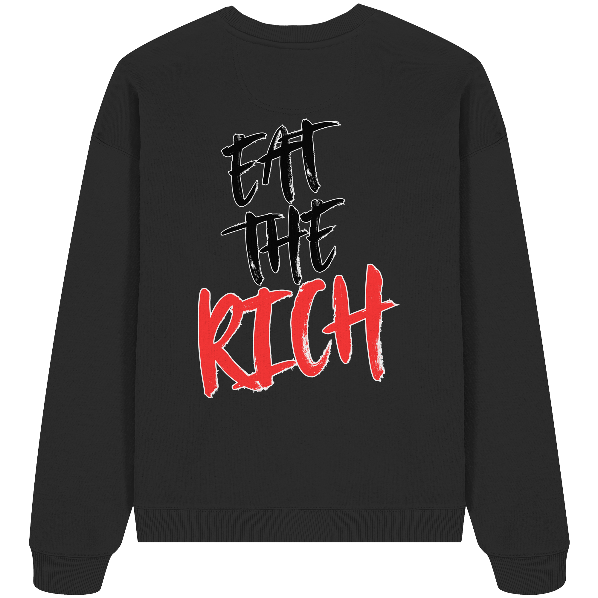 Eat the Rich "Skull Edition" Backprint - Organic Oversize Sweatshirt