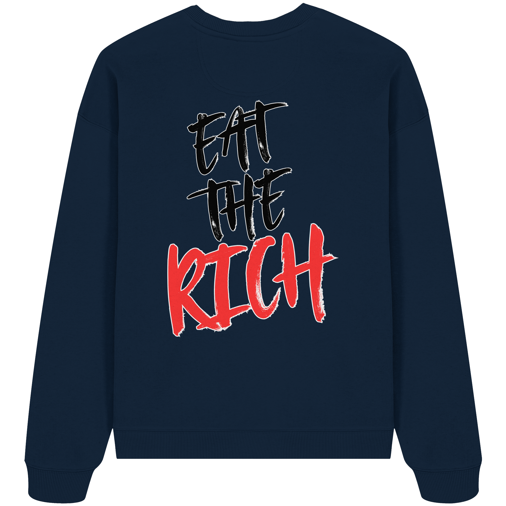 Eat the Rich "Skull Edition" Backprint - Organic Oversize Sweatshirt