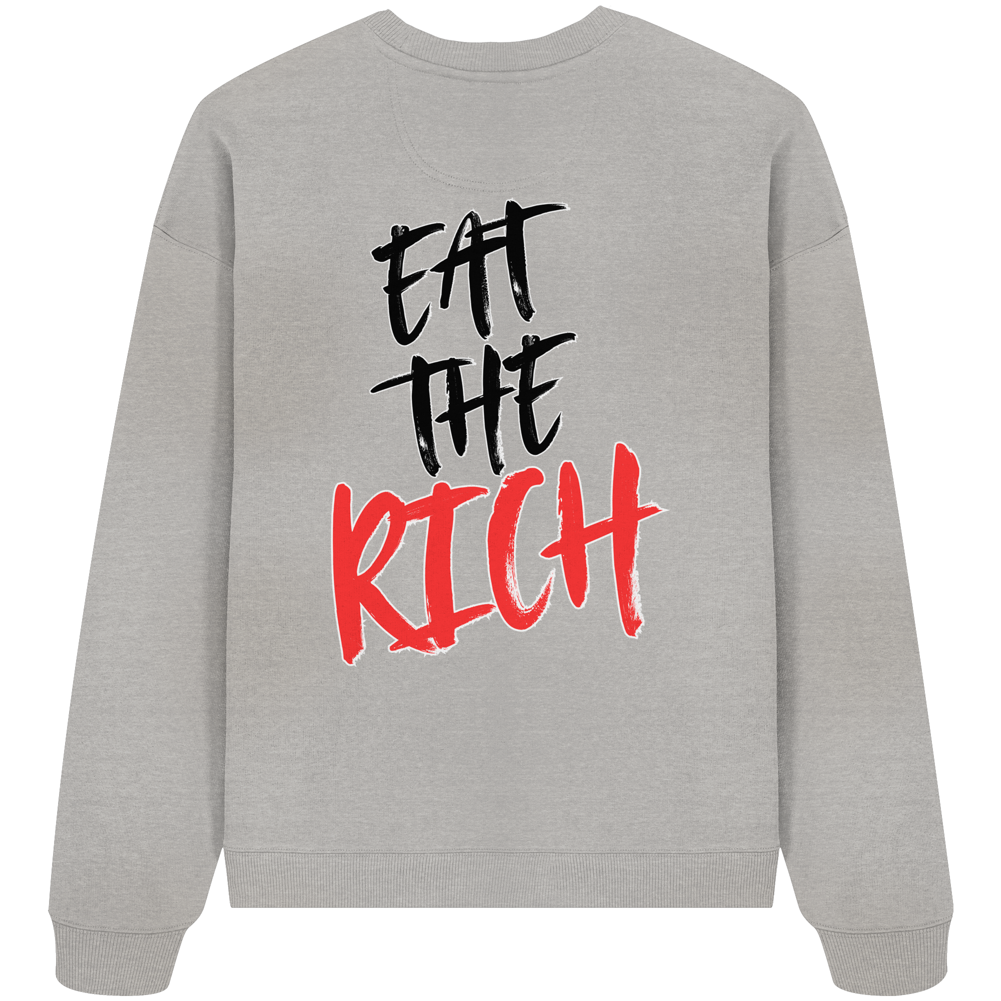 Eat the Rich "Skull Edition" Backprint - Organic Oversize Sweatshirt