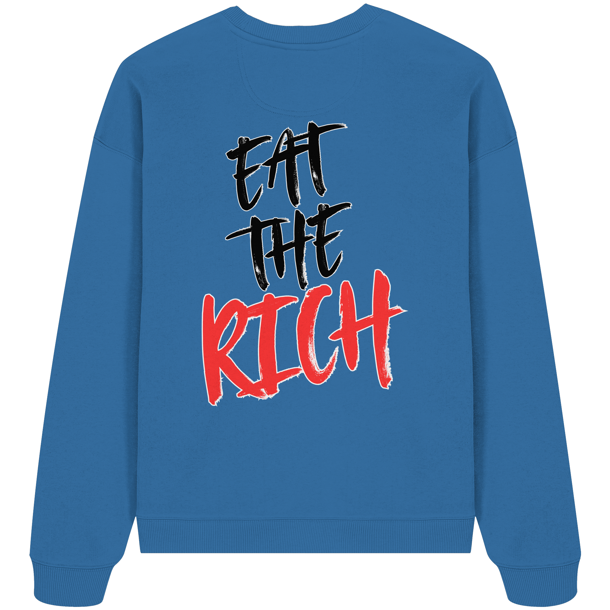 Eat the Rich "Skull Edition" Backprint - Organic Oversize Sweatshirt