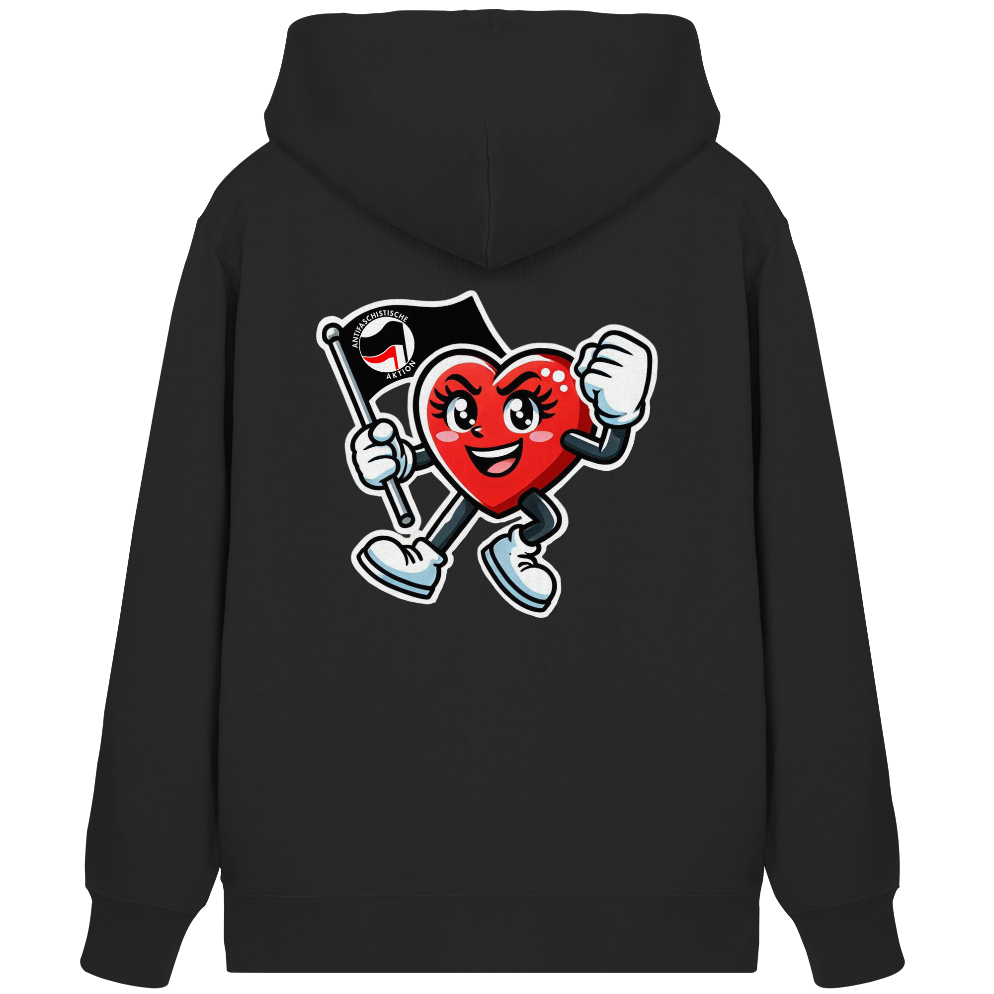 Nach der Ampel Links Backprint Unisex Sweatjacke