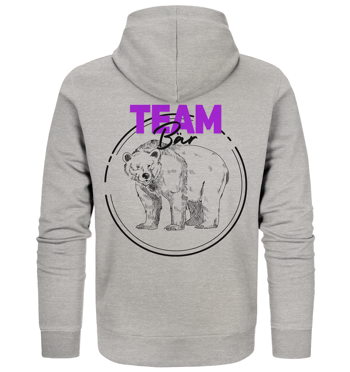 Team Bär Backprint Unisex Sweatjacke