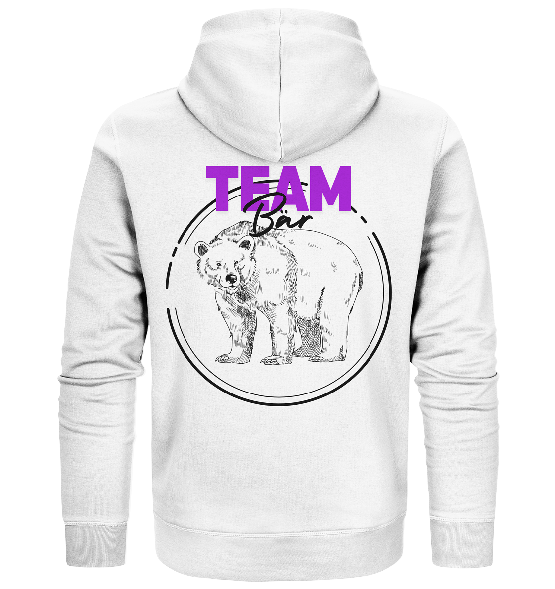 Team Bär Backprint Unisex Sweatjacke