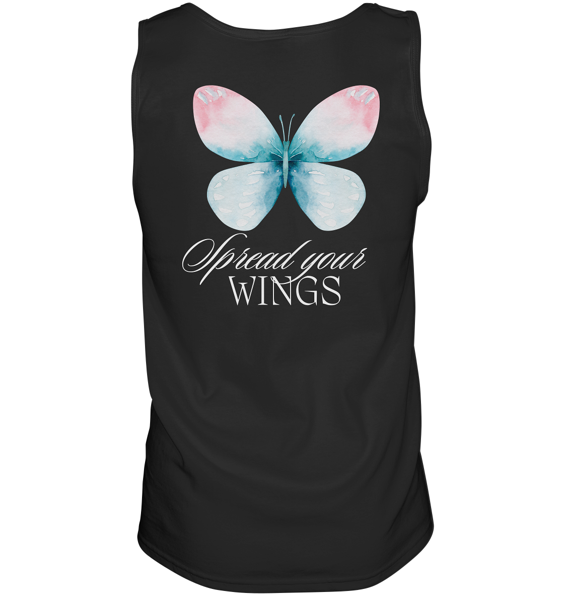 Spread your Wings (weiße Schrift) “Männer” Tank-Top