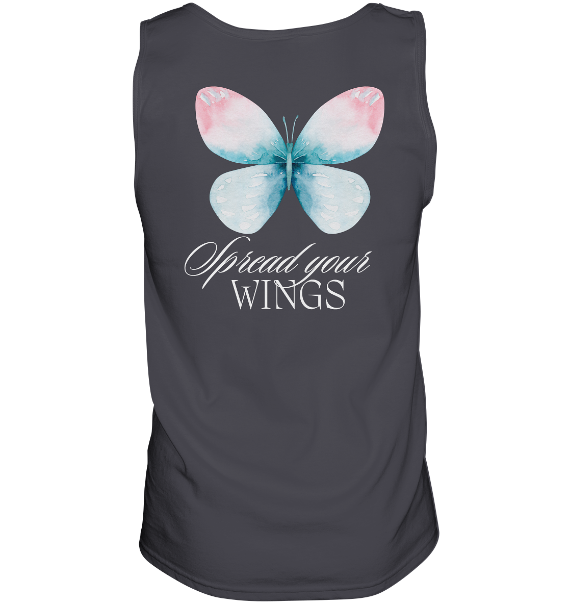 Spread your Wings (weiße Schrift) “Männer” Tank-Top