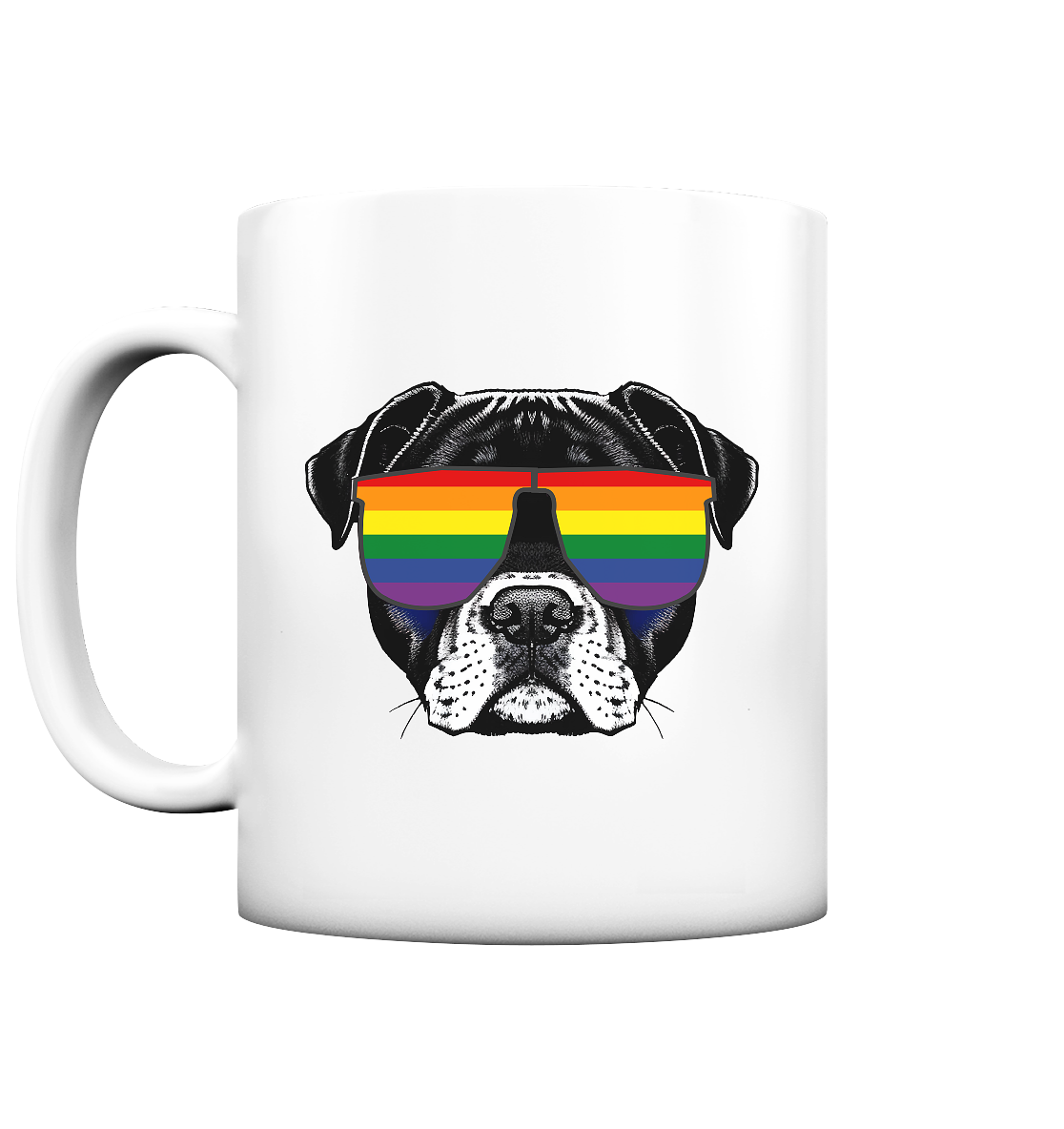 Regenbogen Doggo - Tasse matt