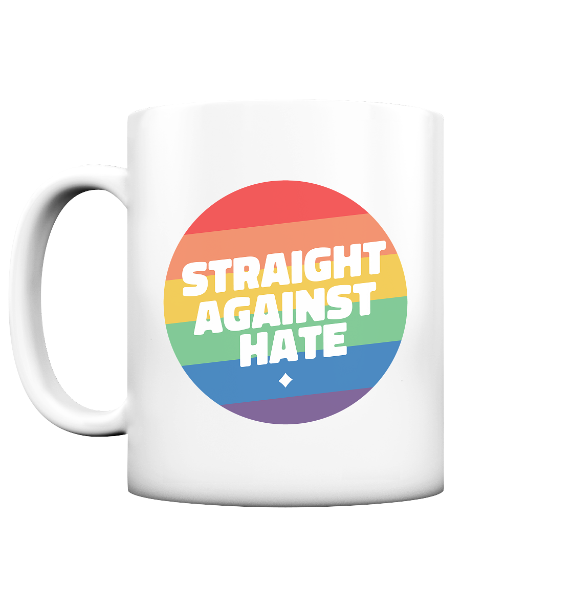 Straight Against Hate Badge Tasse (matt)