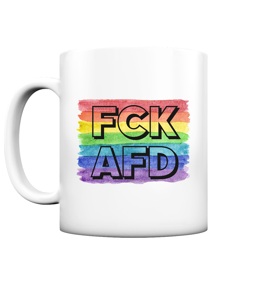 FCK AFD "Rainbow Resistance Edition" - Tasse matt