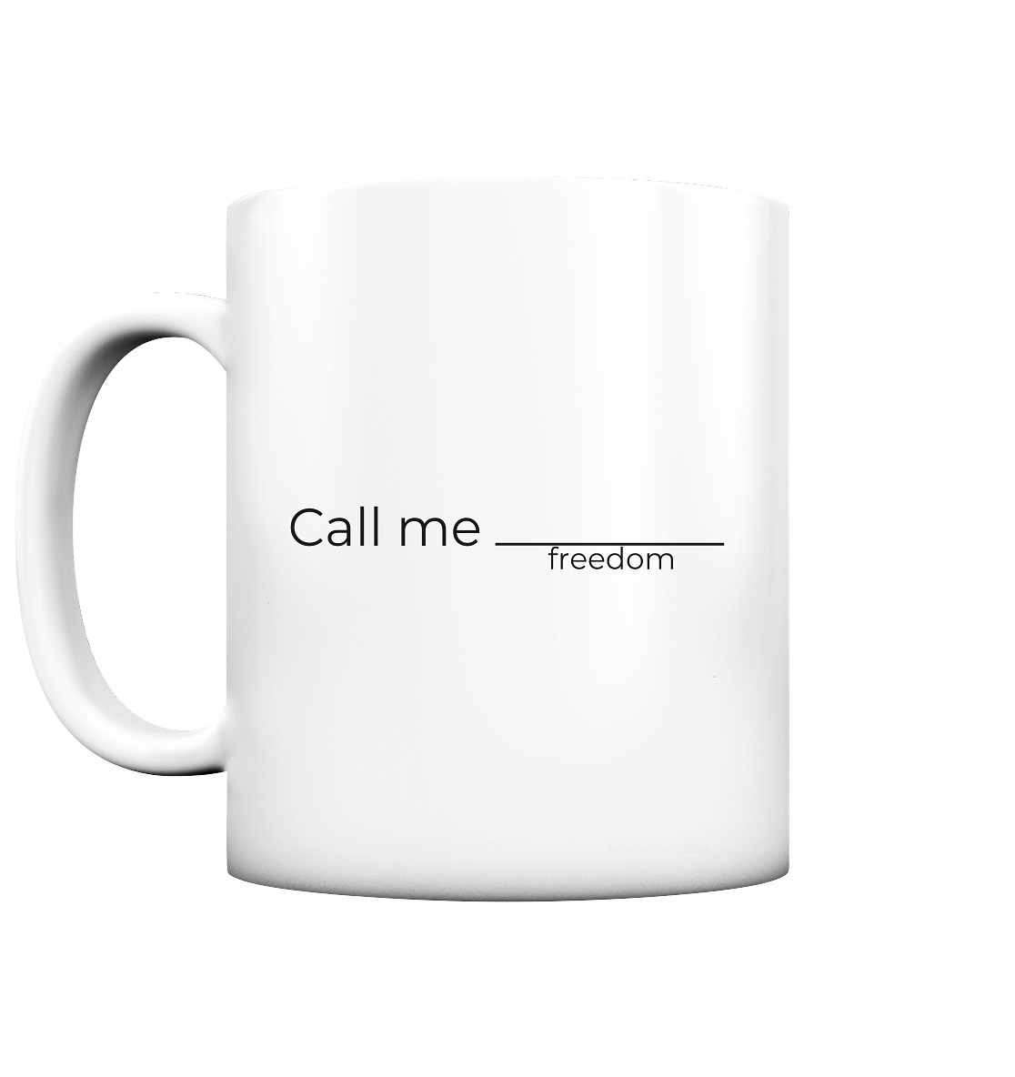 Call me … (ohne Flagge) Tasse (matt)