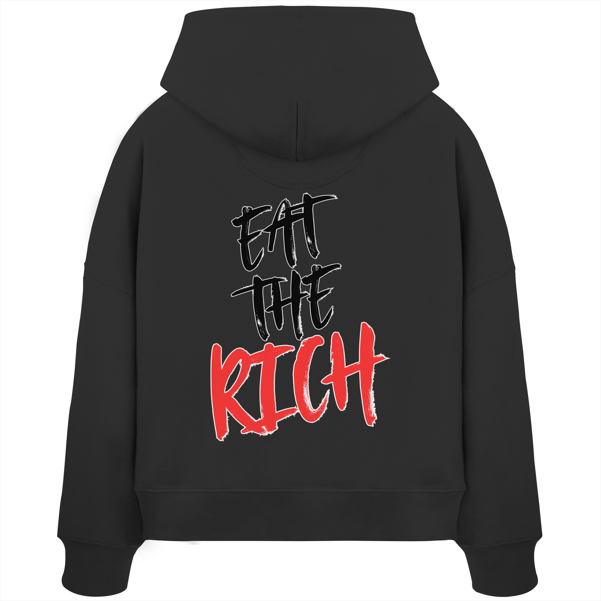 Eat the Rich "Skull Edition" Backprint - Womens Organic Boxcut Hoodie