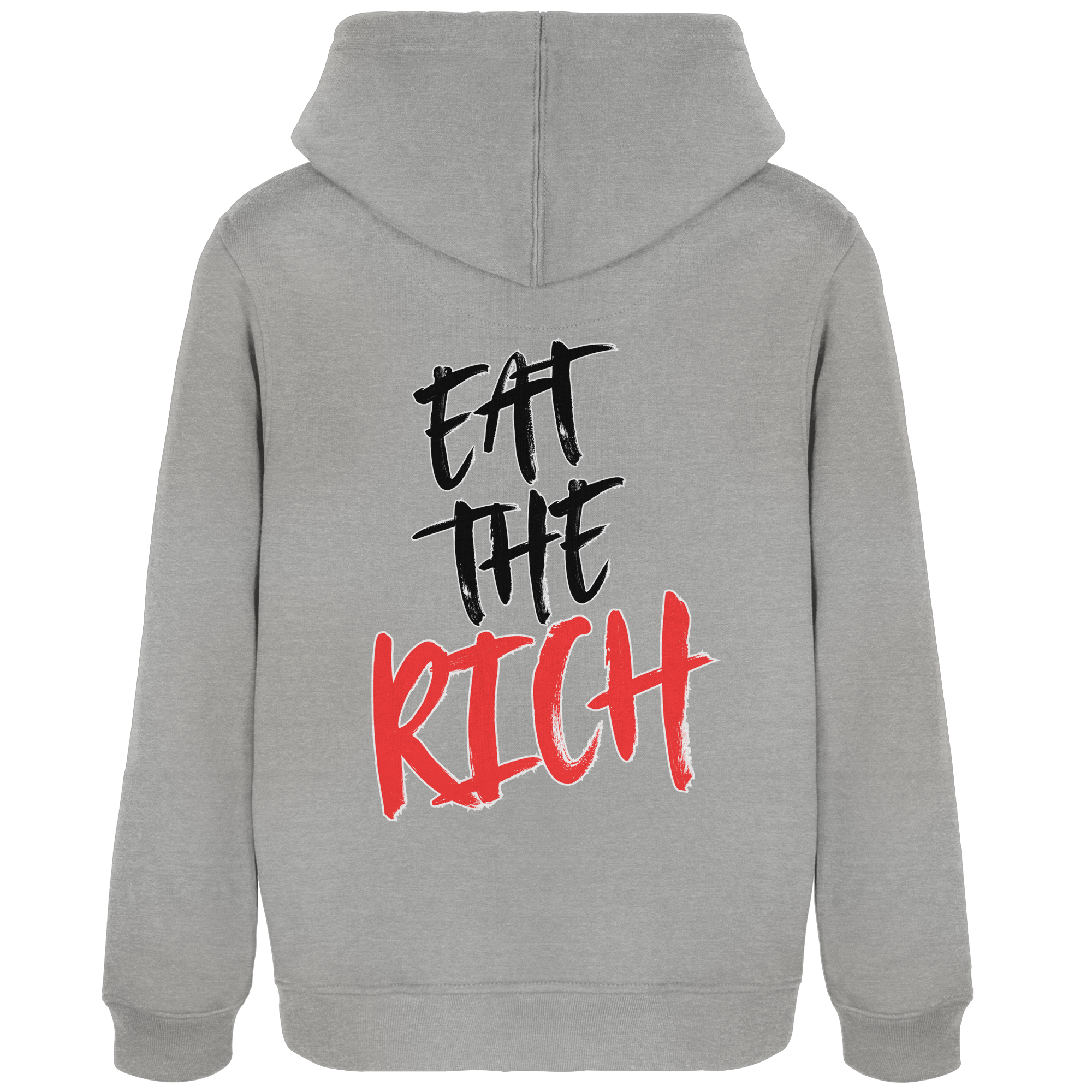 Eat the Rich "Skull Edition" Backprint - Womens Organic Hoodie B&C