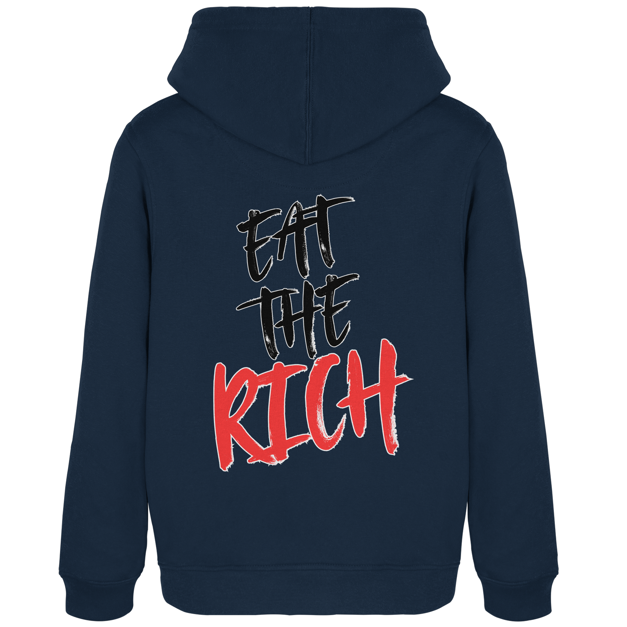 Eat the Rich "Skull Edition" Backprint - Womens Organic Hoodie B&C