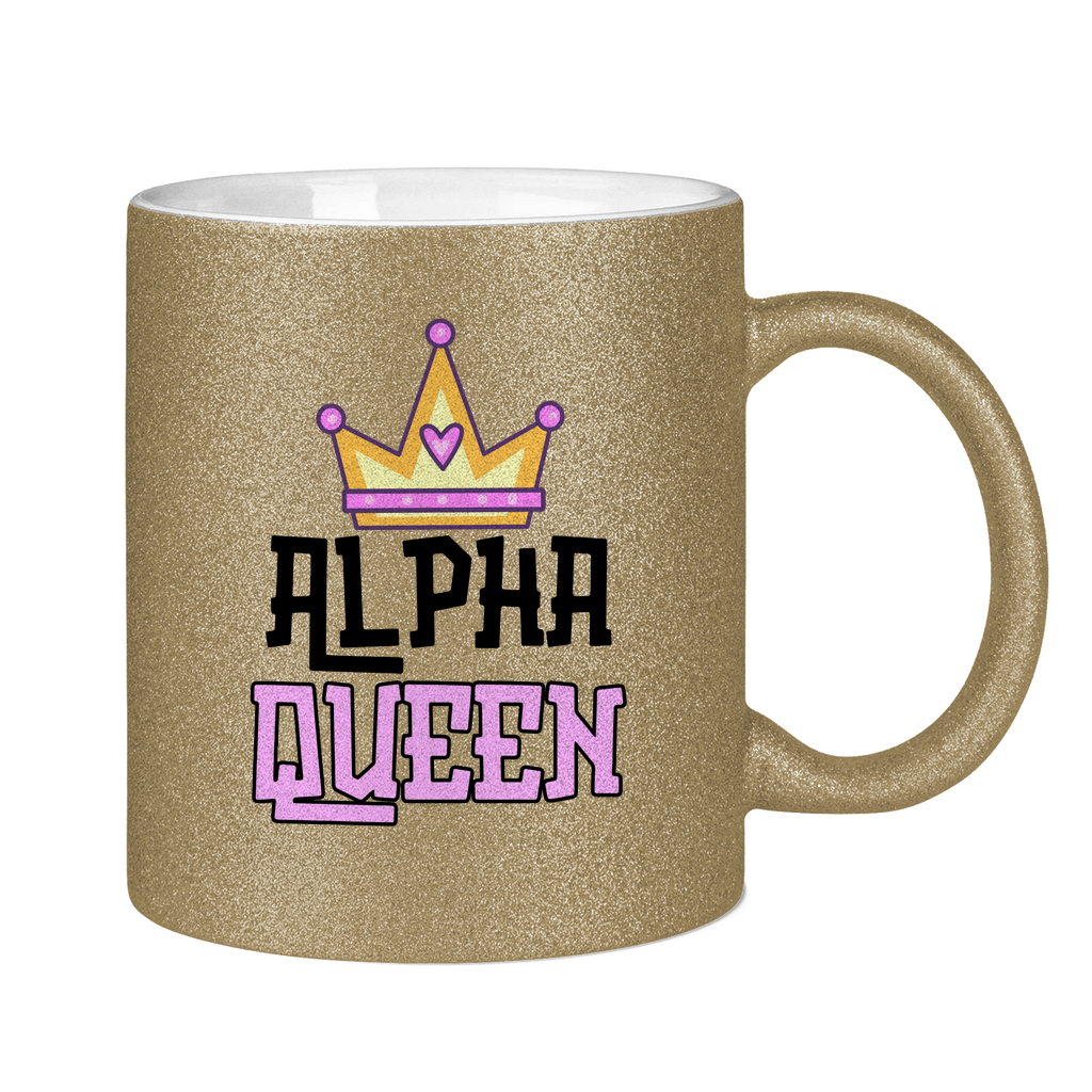 Alpha Queen Tasse (glitzern)