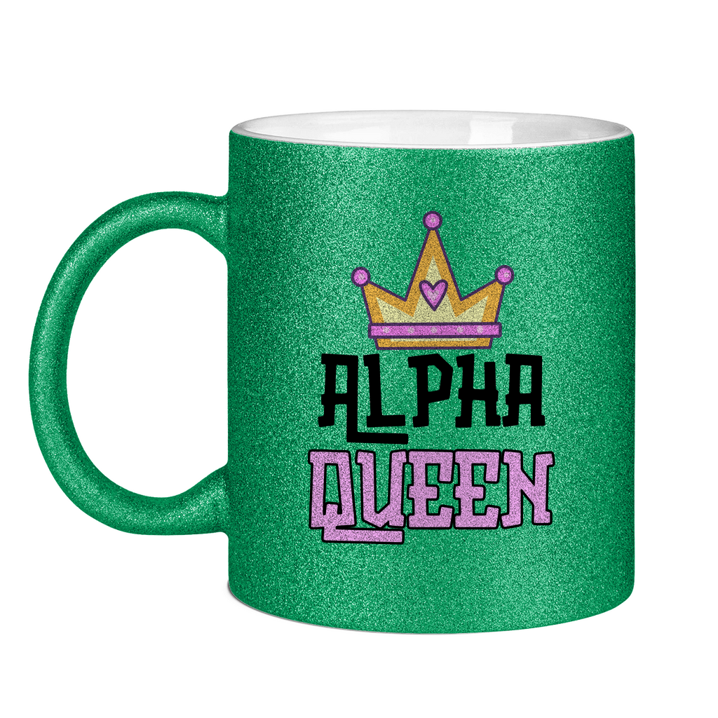 Alpha Queen Tasse (glitzern)