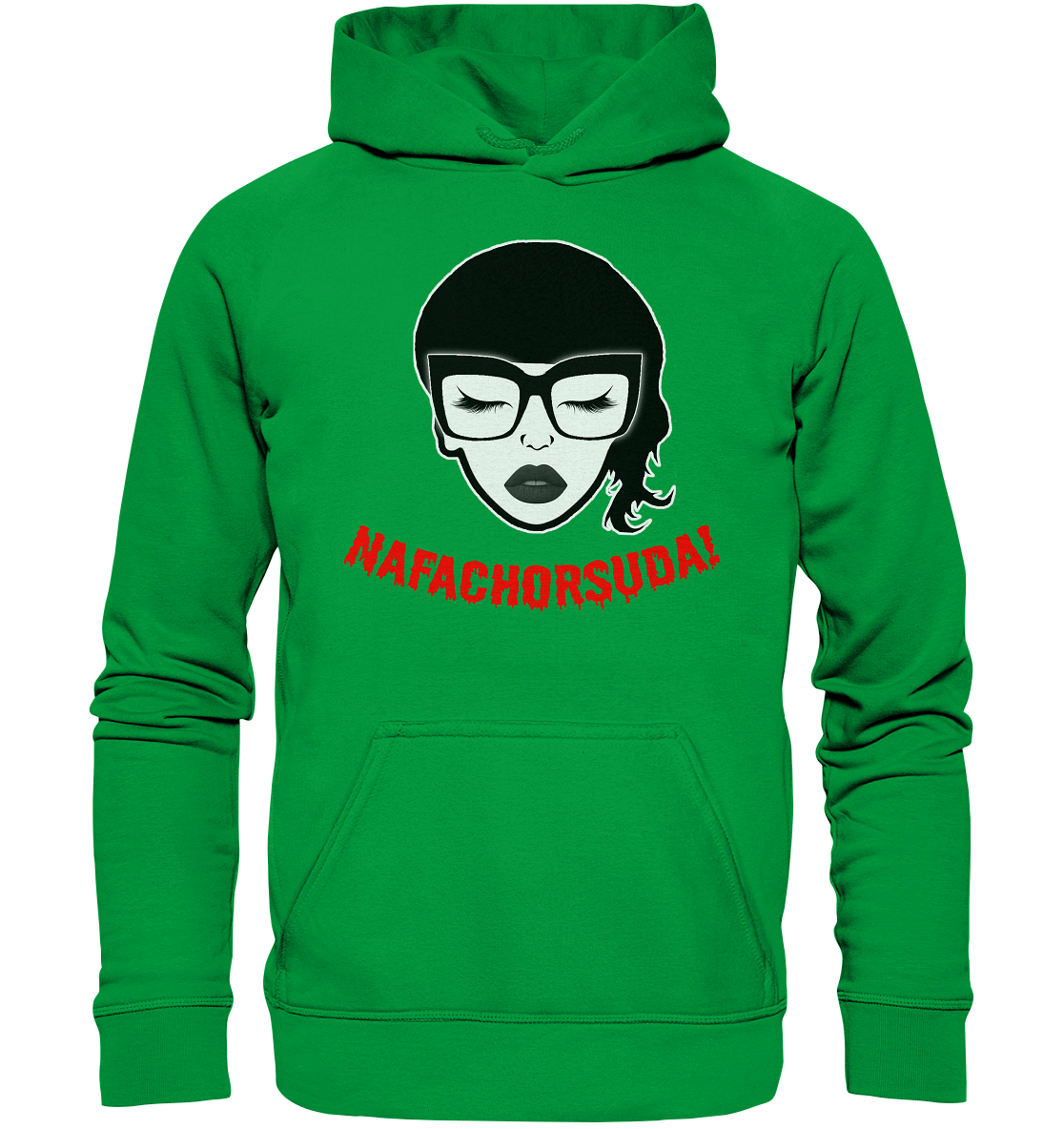 Nafachorsuda! Rote Schrift Hoodie