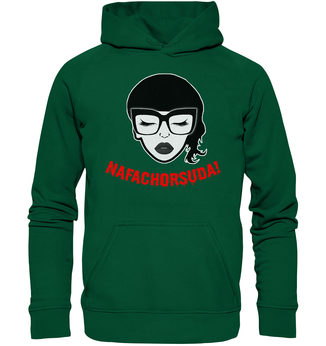 Nafachorsuda! Rote Schrift Hoodie