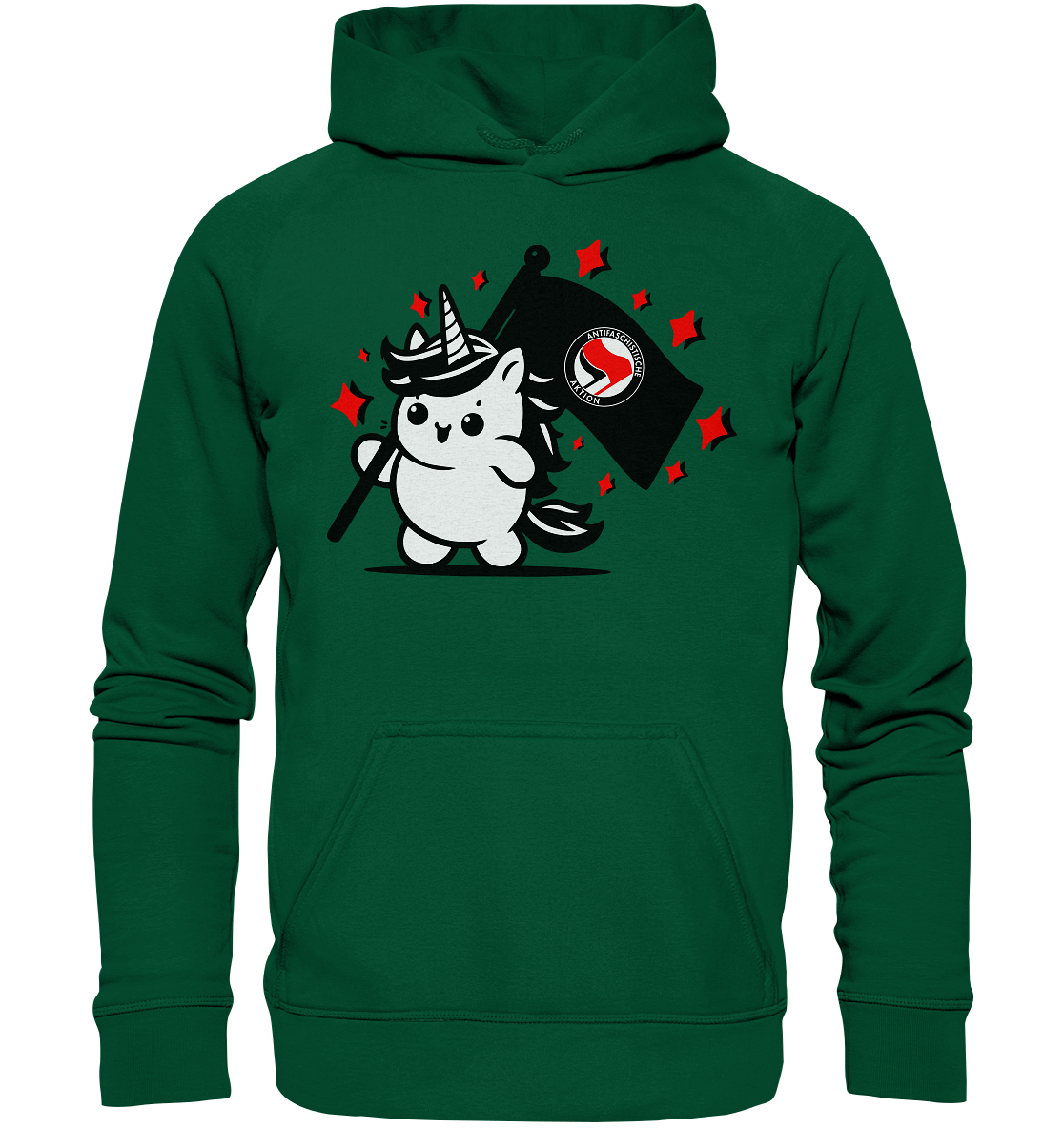 Einhorn Antifa Hoodie