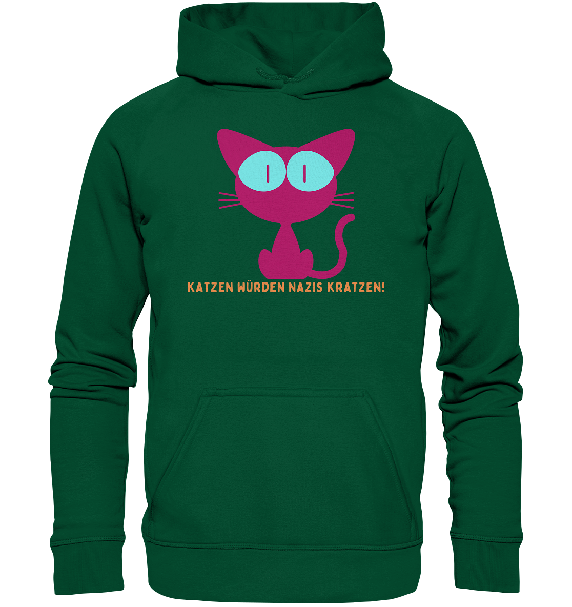 Katzen würden Nazis kratzen Hoodie