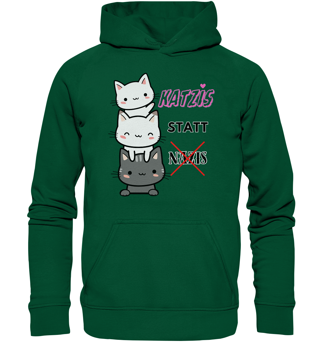 Katzis statt Nazis Hoodie