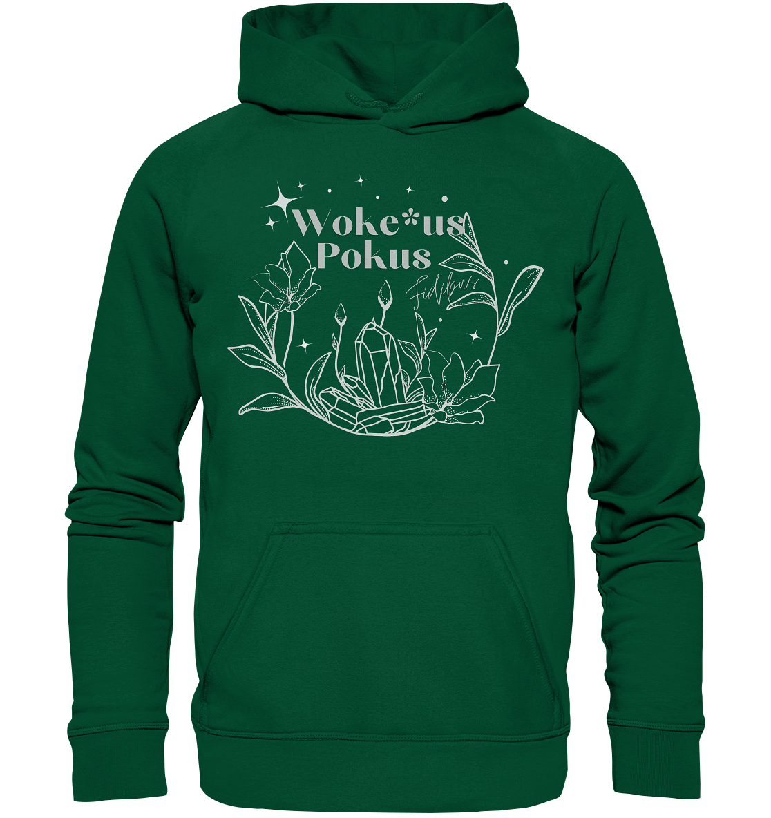 Woke*us Pokus (weiße Schrift) - Basic Unisex Hoodie