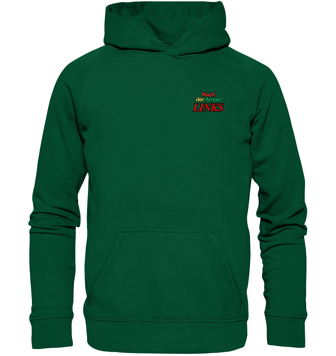 Nach der Ampel Links Backprint Hoodie