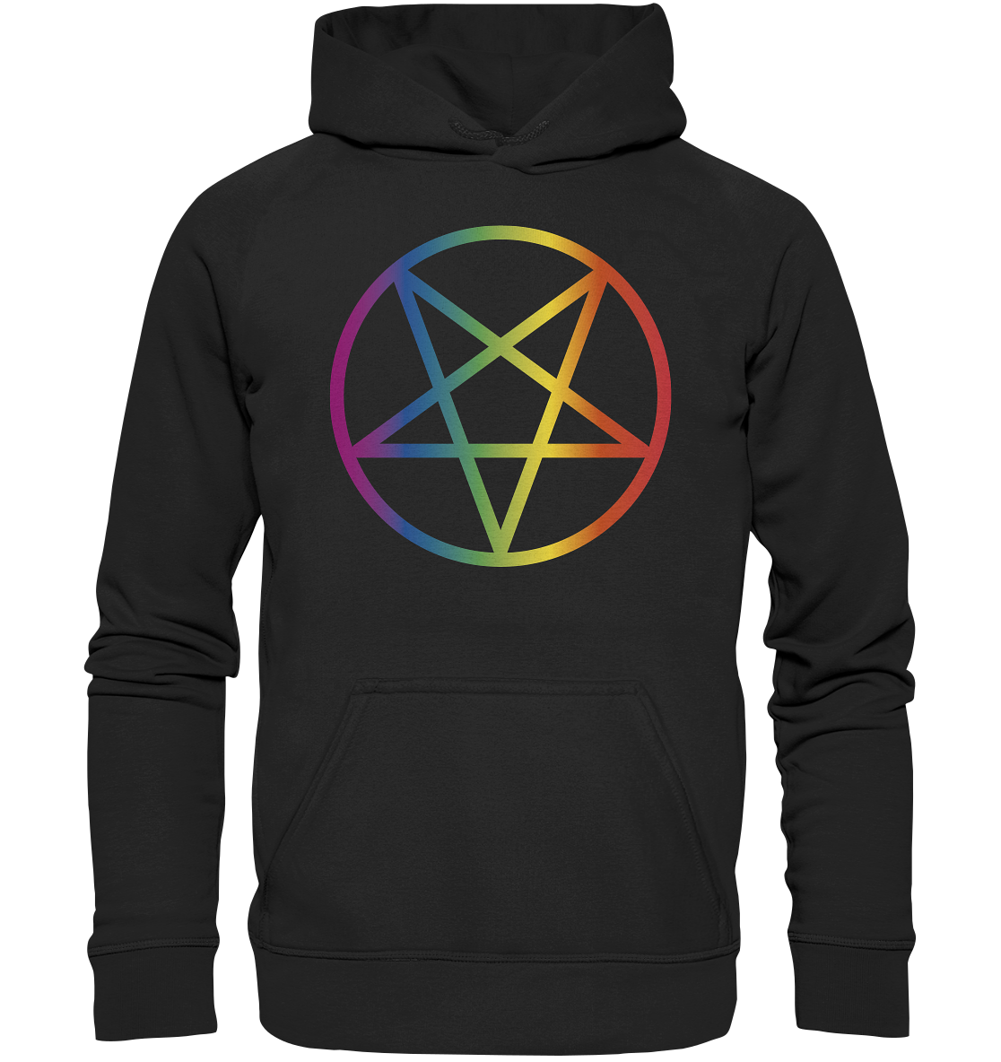 Regenbogen Pentagramm Hoodie