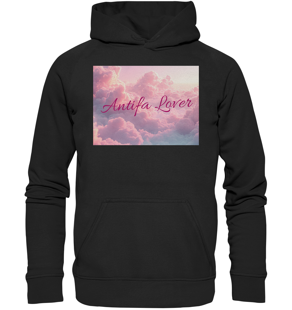 Antifa Lover Backprint - Basic Unisex Hoodie