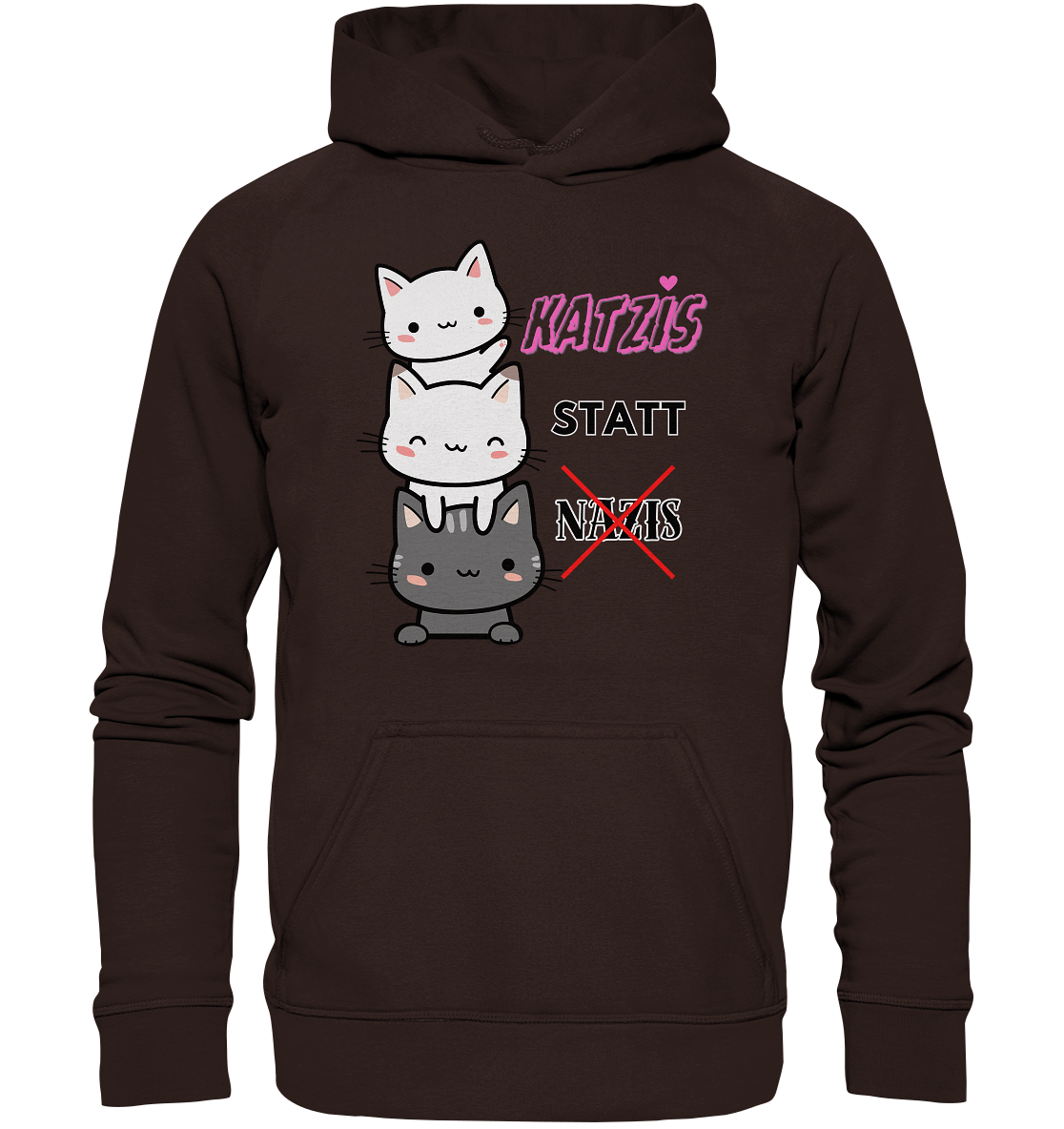 Katzis statt Nazis Hoodie