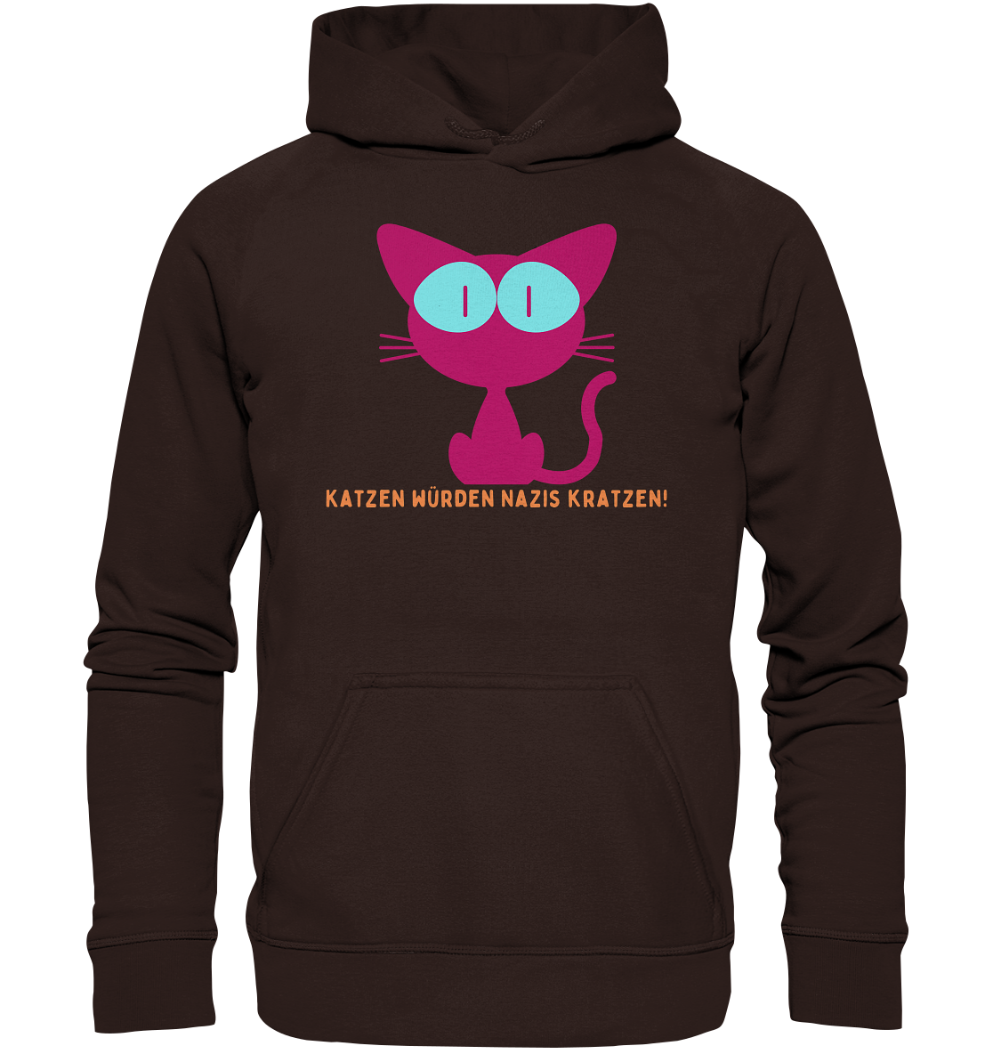 Katzen würden Nazis kratzen Hoodie