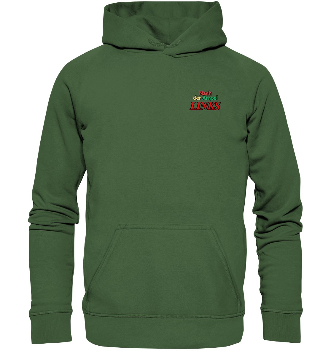 Nach der Ampel Links Backprint Hoodie