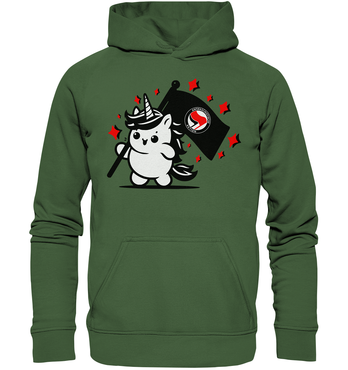 Einhorn Antifa Hoodie