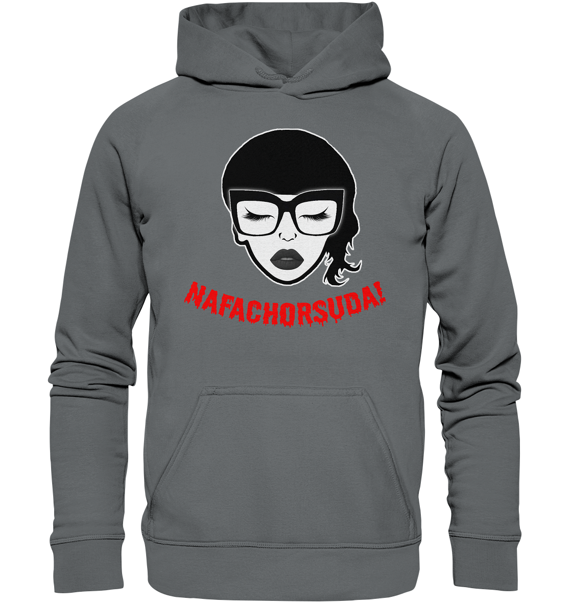 Nafachorsuda! Rote Schrift Hoodie