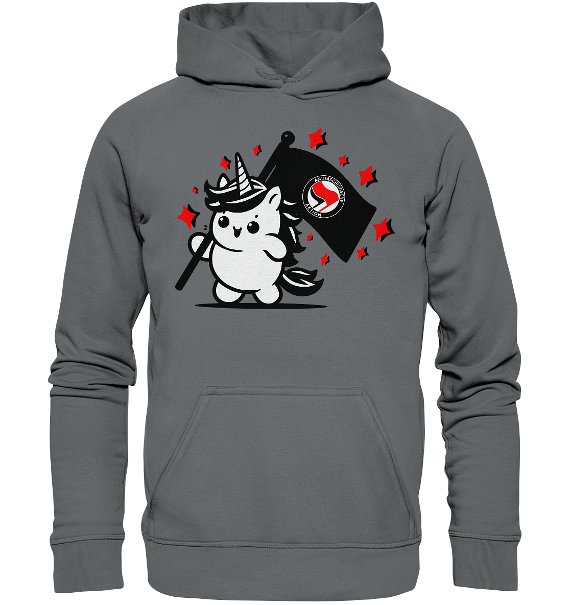 Einhorn Antifa Hoodie