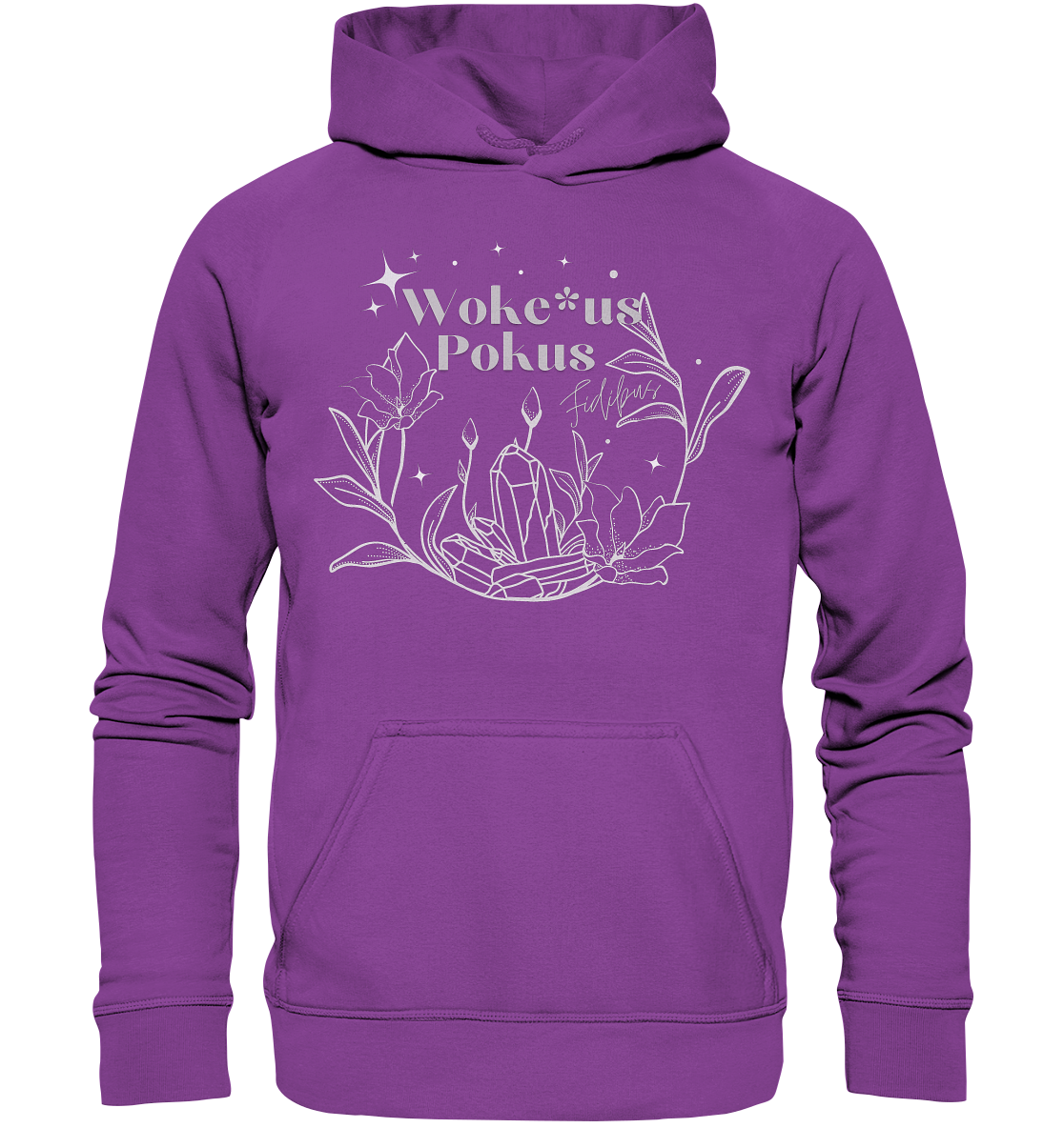 Woke*us Pokus (weiße Schrift) - Basic Unisex Hoodie