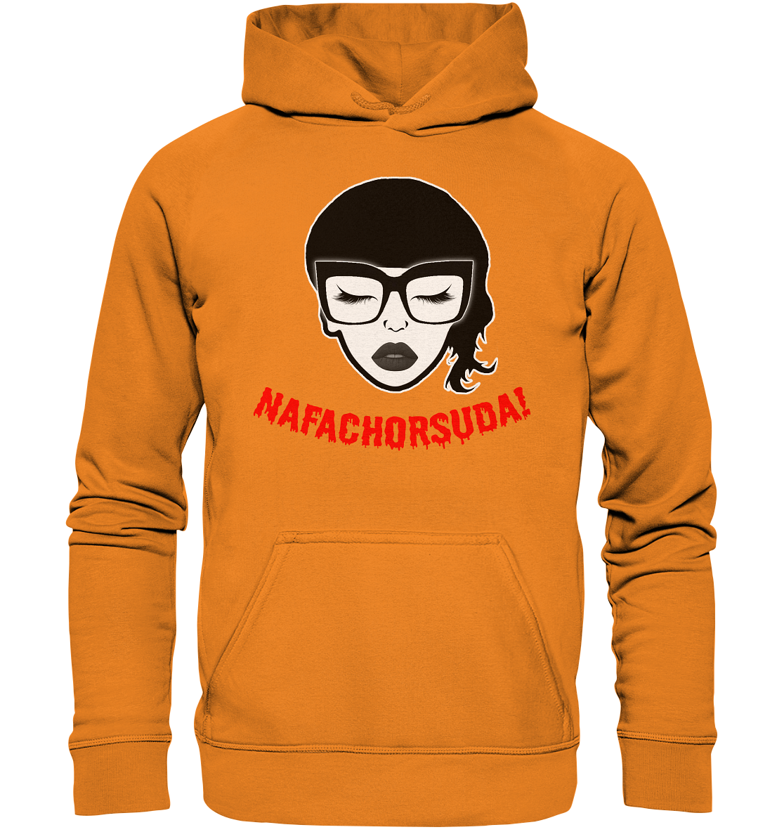 Nafachorsuda! Rote Schrift Hoodie