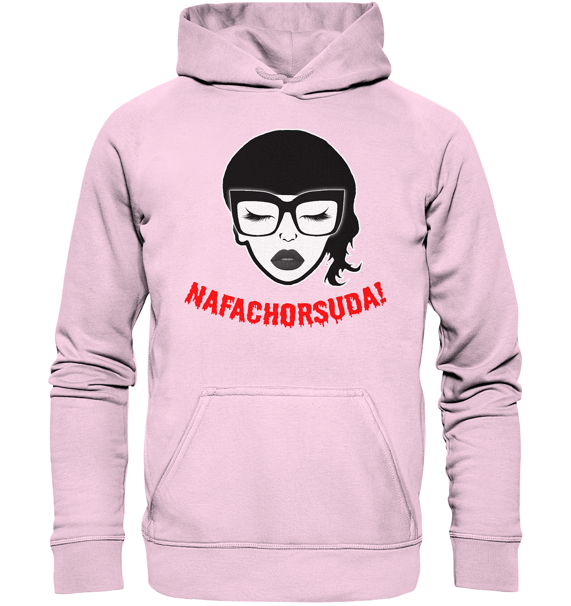 Nafachorsuda! Rote Schrift Hoodie