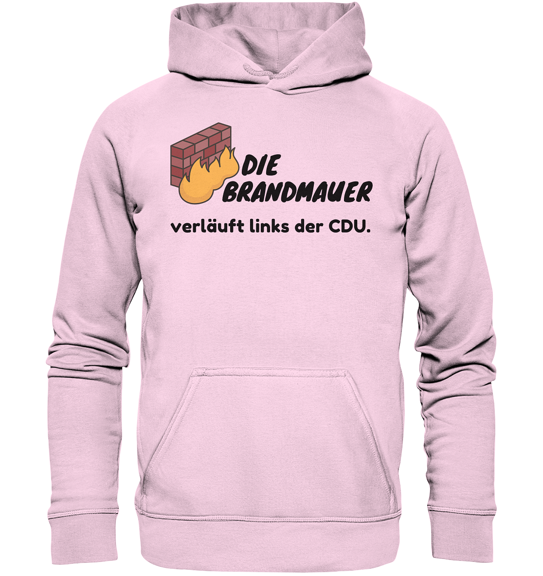 Brandmauer (schwarze Schrift) Hoodie