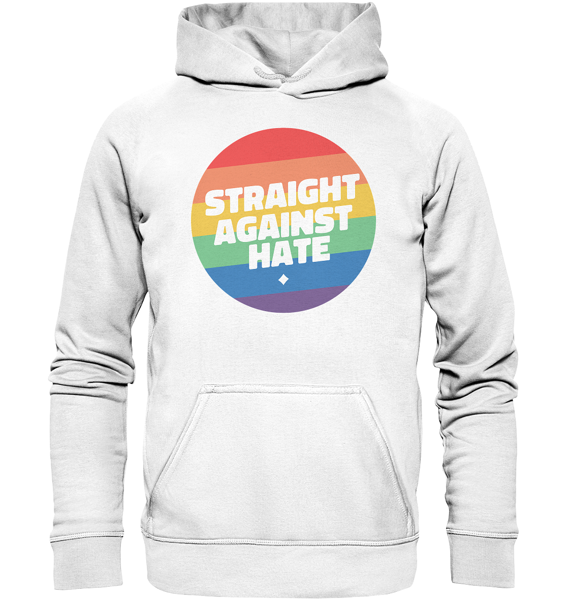 Straight Against Hate Badge Hoodie