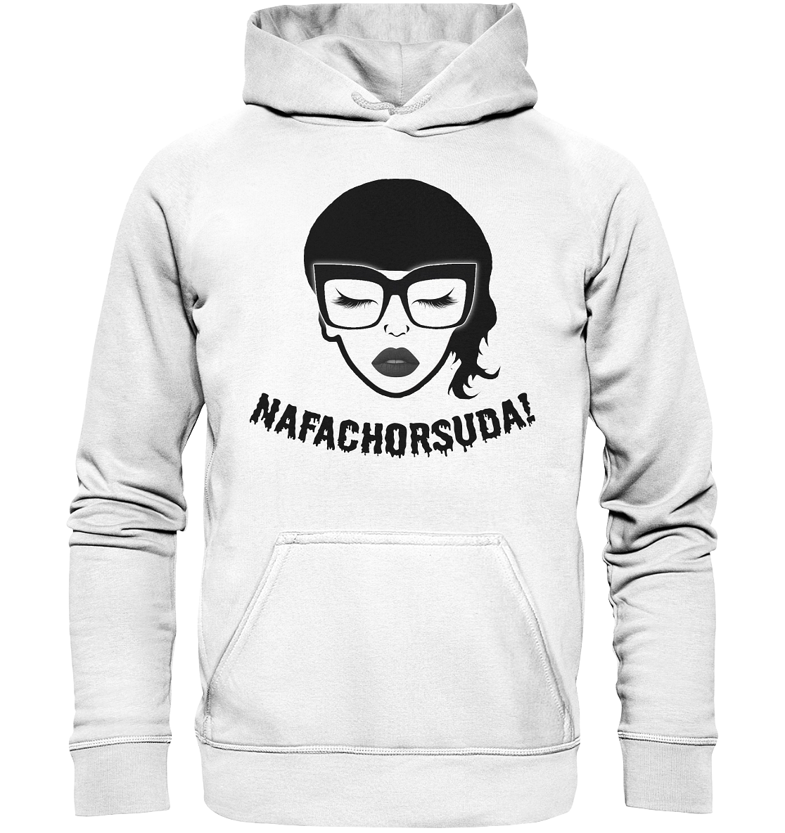 Nafachorsuda! Schwarze Schrift Hoodie