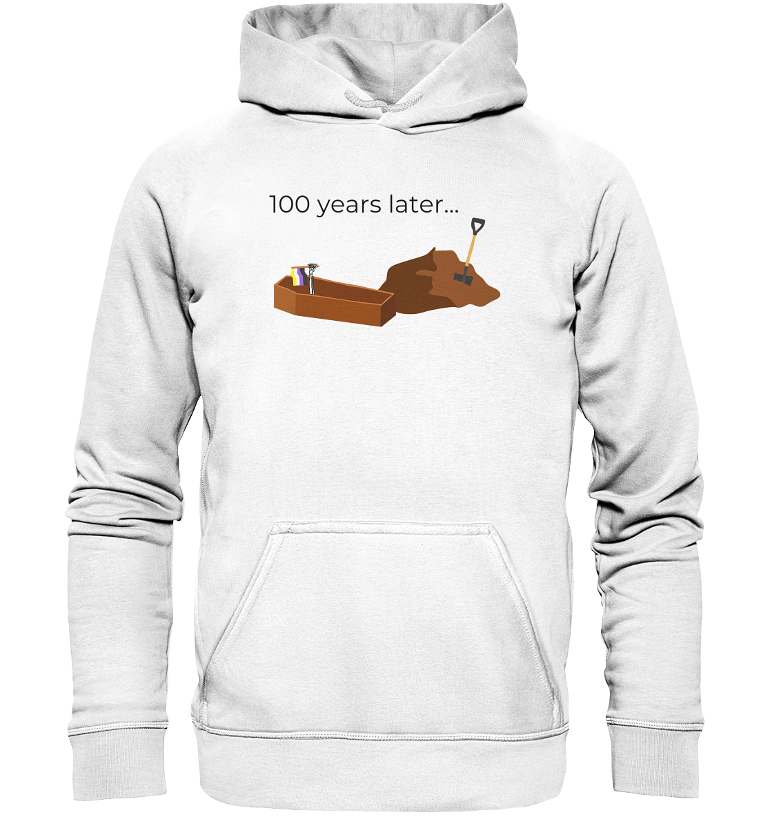 100 years later (Nonbinary-Flagge) Hoodie