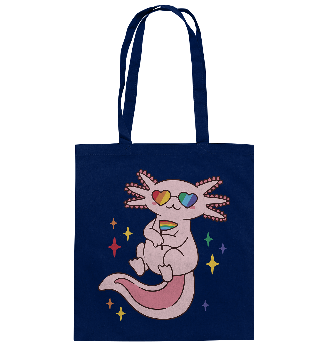 Big Pride Axolotl - Baumwolltasche