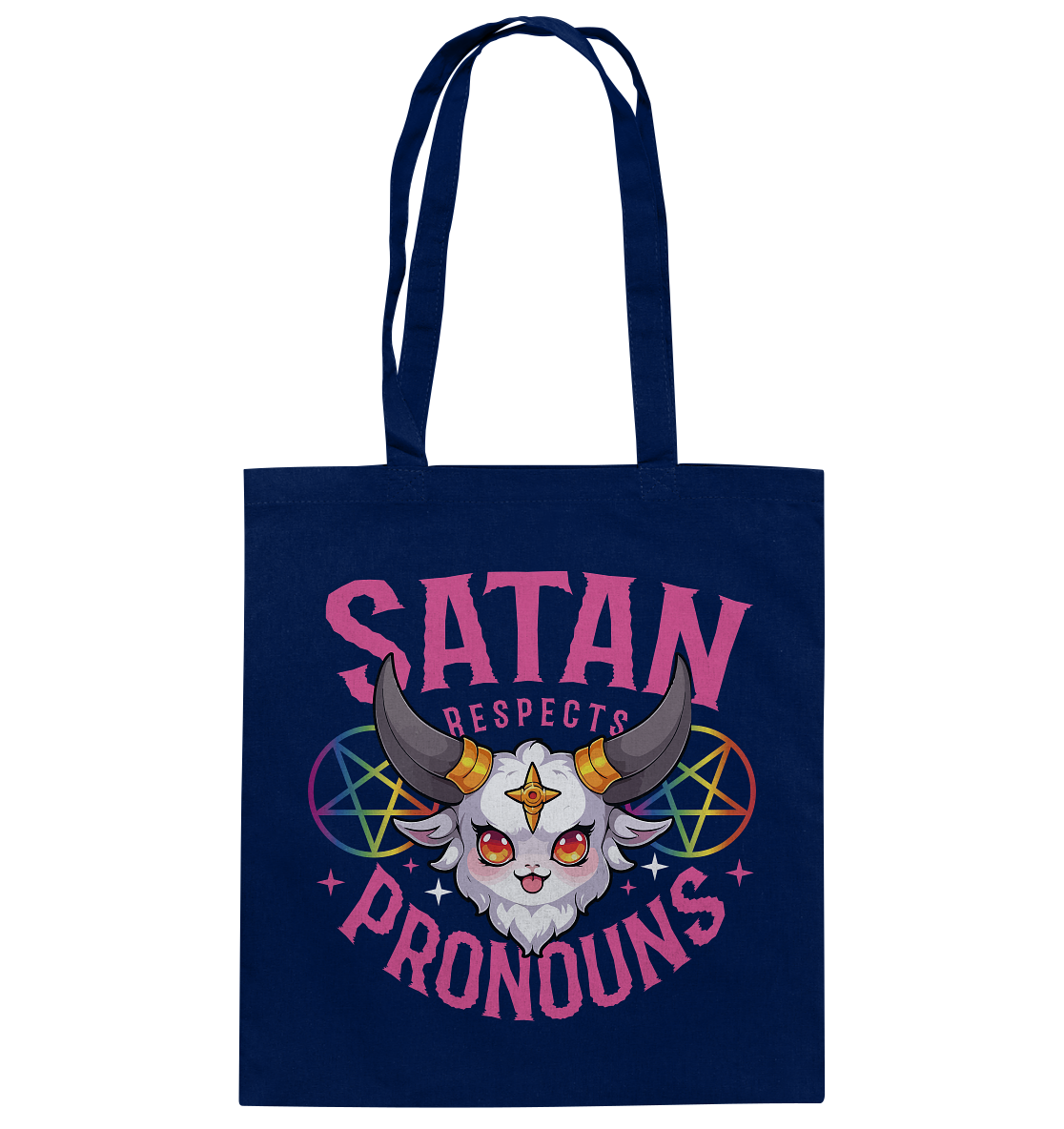 Satan Respects Pronouns - Baumwolltasche