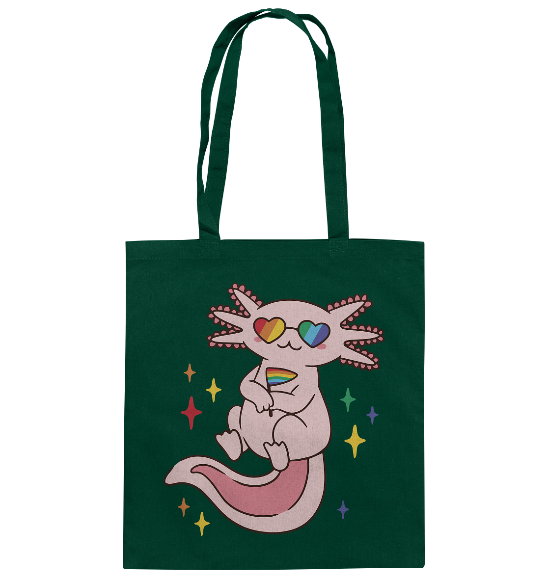 Big Pride Axolotl - Baumwolltasche