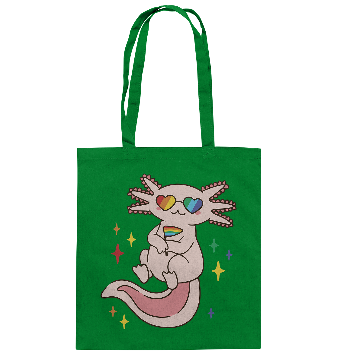 Big Pride Axolotl - Baumwolltasche