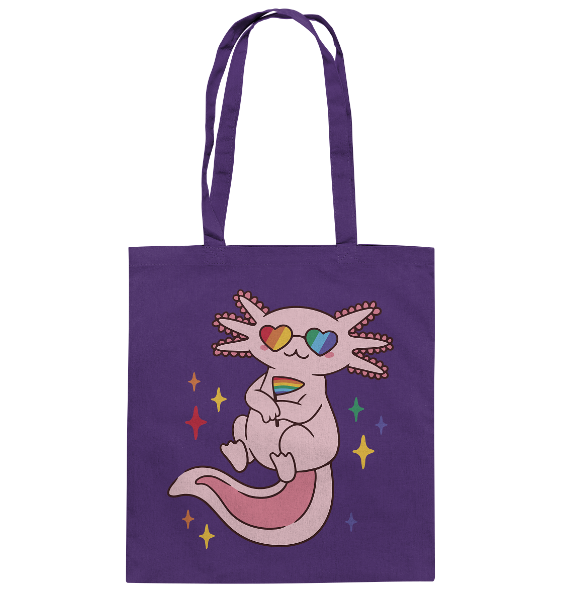 Big Pride Axolotl - Baumwolltasche