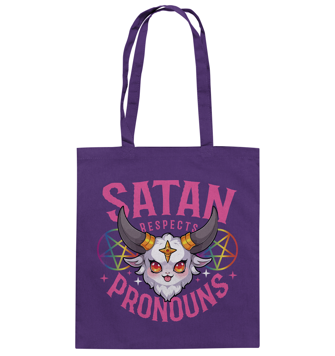 Satan Respects Pronouns - Baumwolltasche