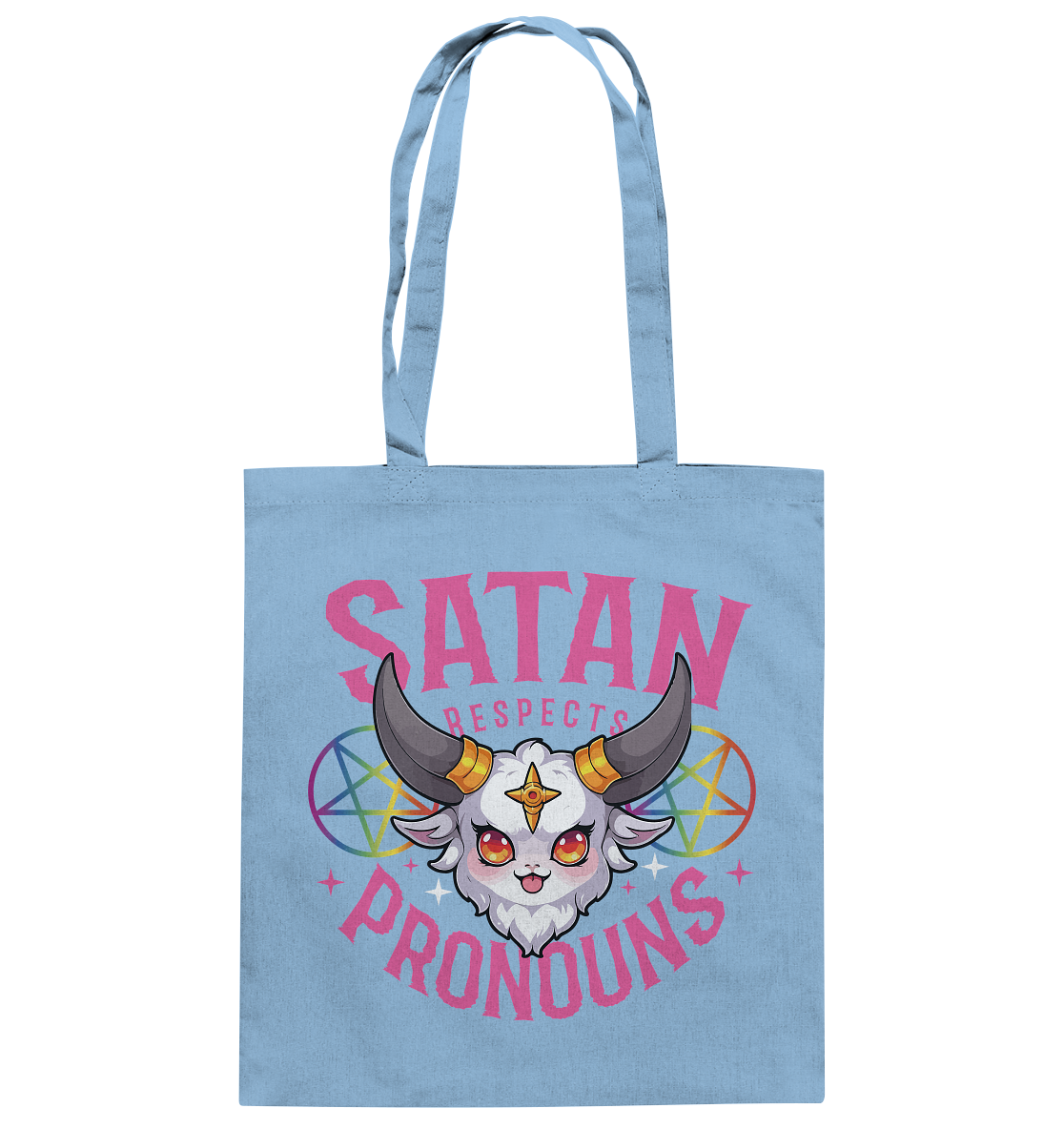 Satan Respects Pronouns - Baumwolltasche